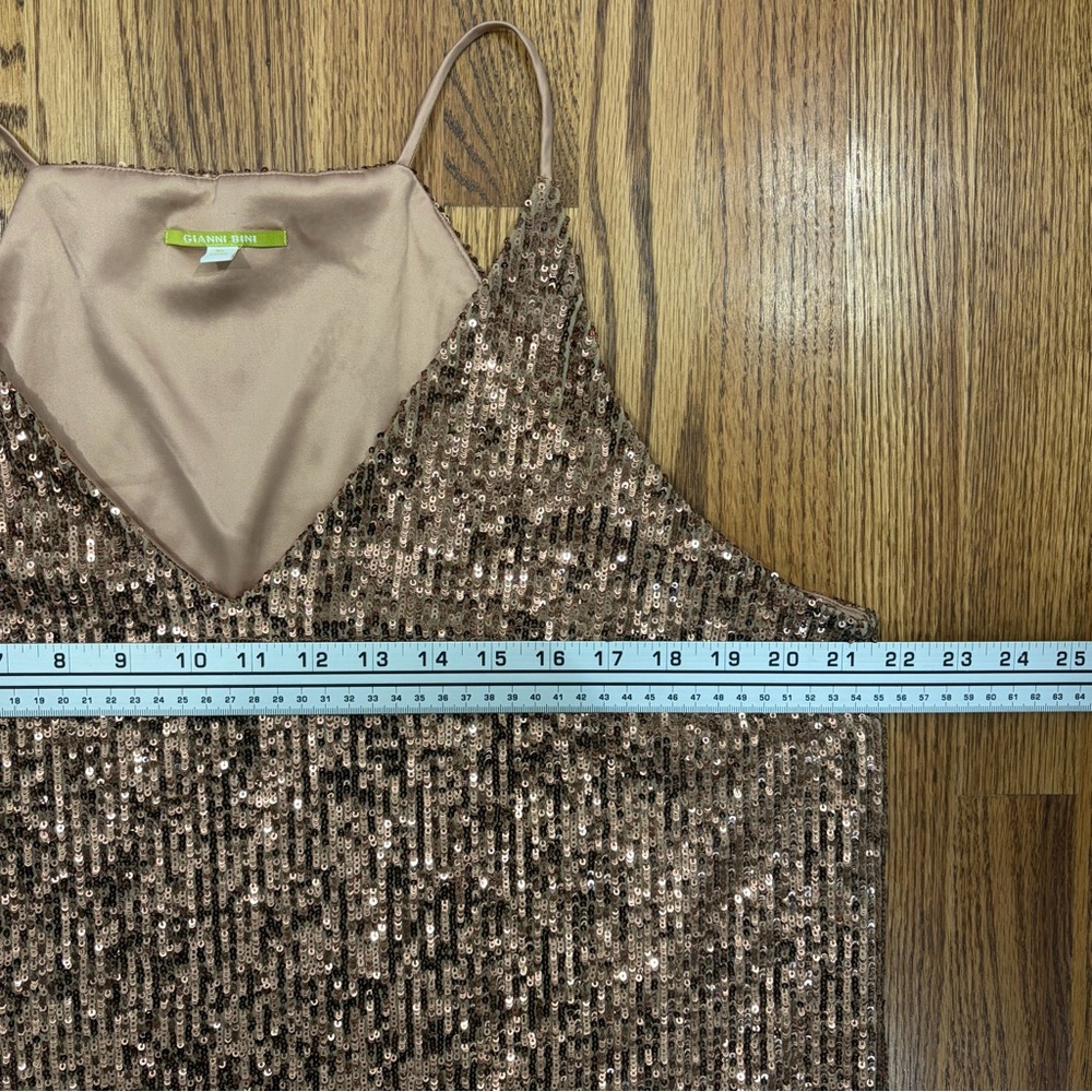 Gianni Bini Copper Sequin Tank Top - Picture 5 of 8